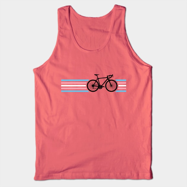 Trans Pride Cycling Tank Top by rainbowfoxdesigns